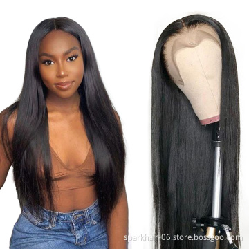 SPARK 180% Density HD Full Lace Human Hair Wigs For Black Women,Wholesale Brazilian Virgin Hair Transparent HD Lace Front Wig